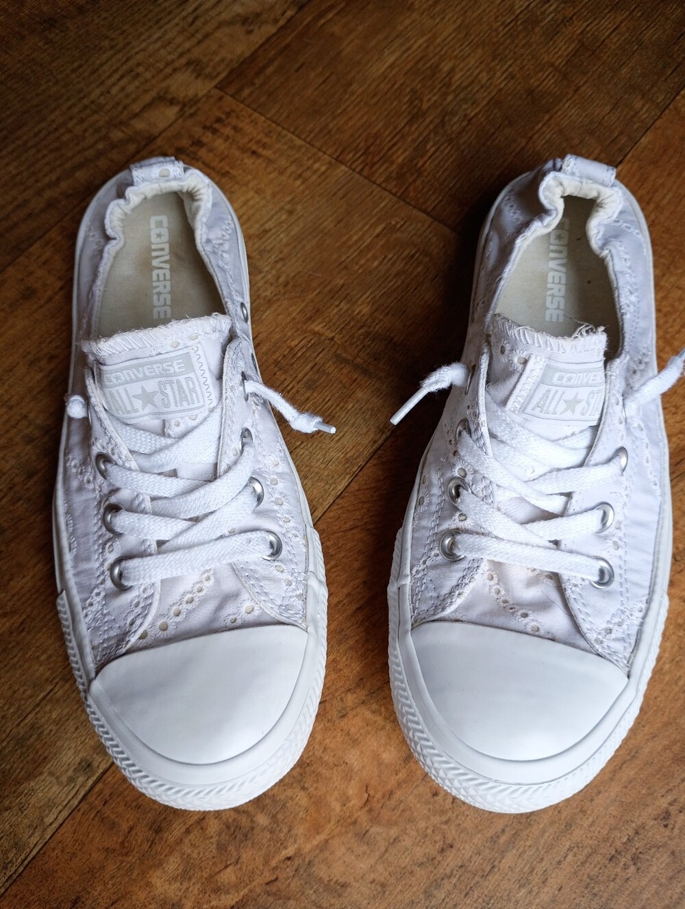 Converse All Star Women's White Lace Sneakers